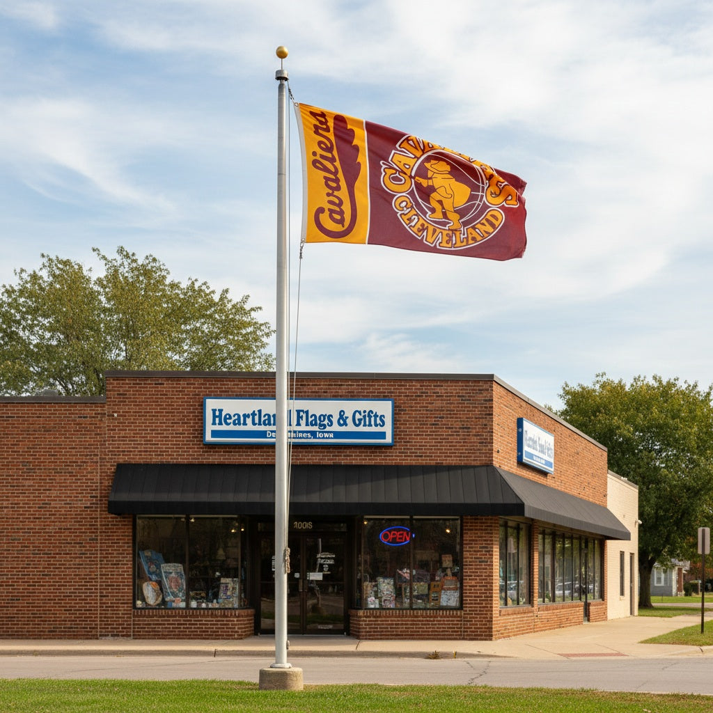 Cleveland Cavaliers Flag 3x5 Vintage Logo Retro heartlandflags