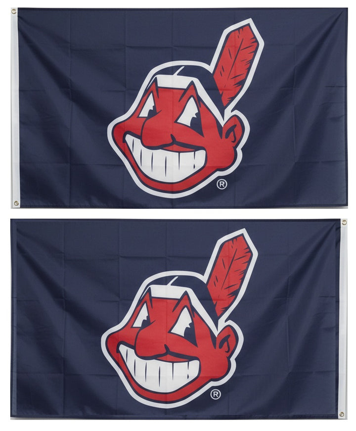 Cleveland Guardians Chief Wahoo Flag - Throwback heartlandflags