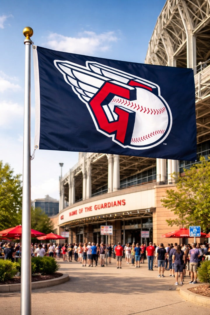 Cleveland Guardians Flag 2 Sided Blue heartlandflags