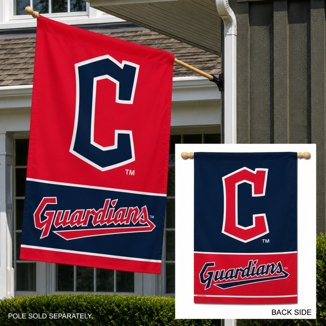 Cleveland Guardians Flag 2 Sided House Banner heartlandflags