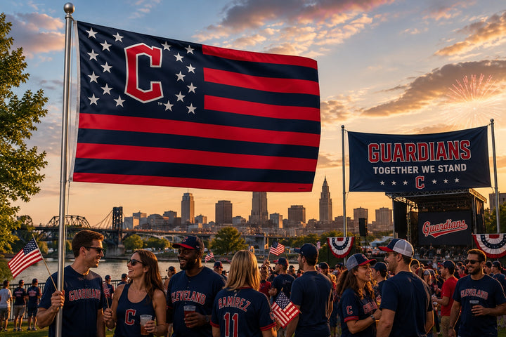 Cleveland Guardians Flag 3x5 Americana Stars Stripes heartlandflags