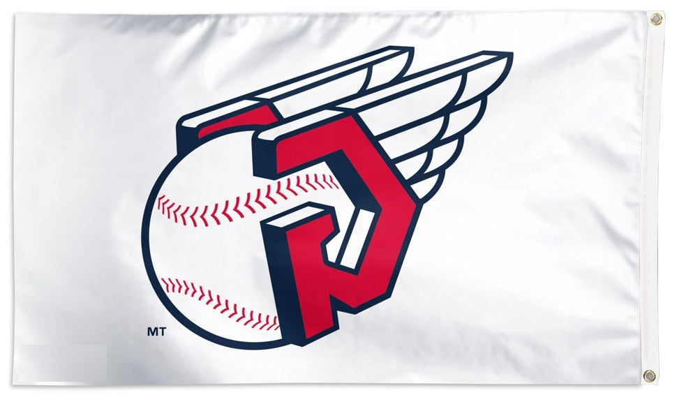 Cleveland Guardians Flag 3x5 Logo White heartlandflags