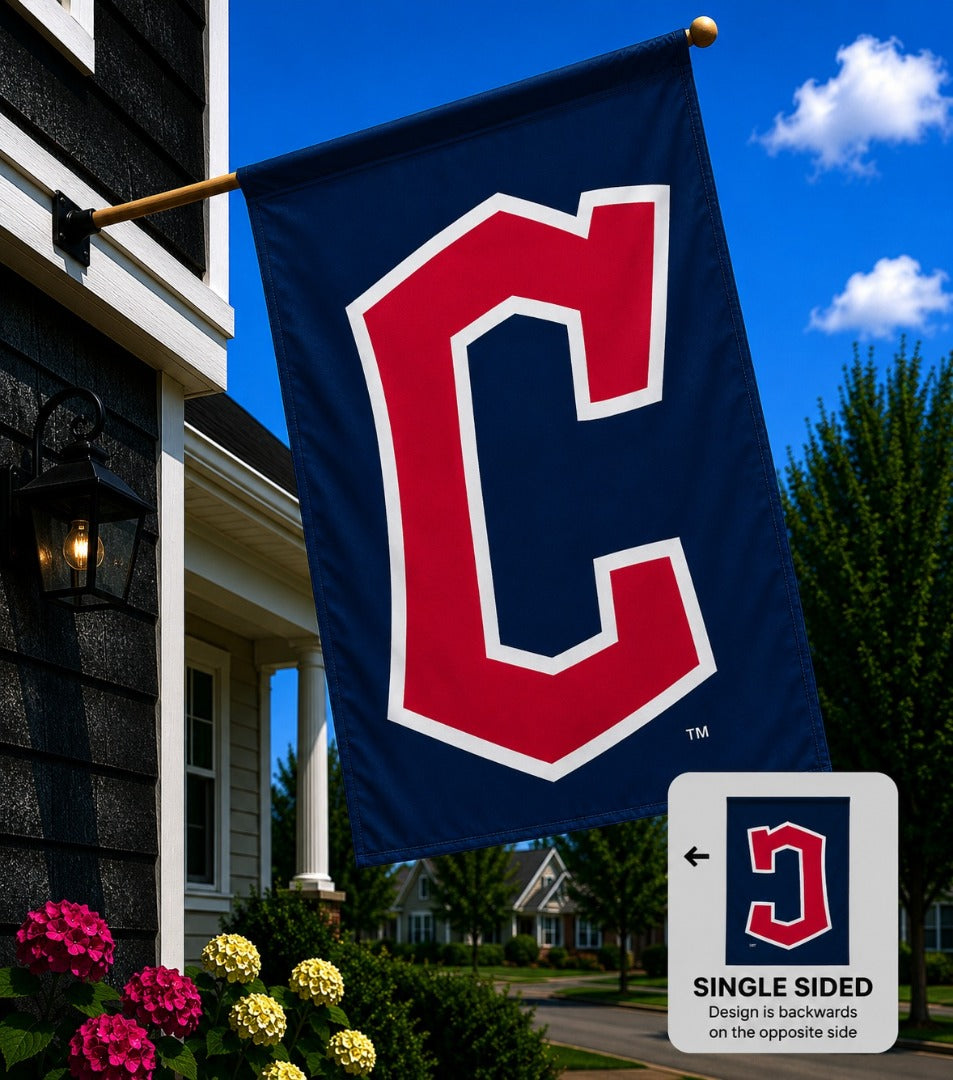 Cleveland Guardians Flag Logo Banner heartlandflags