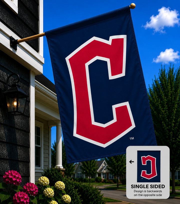 Cleveland Guardians Flag Logo Banner heartlandflags