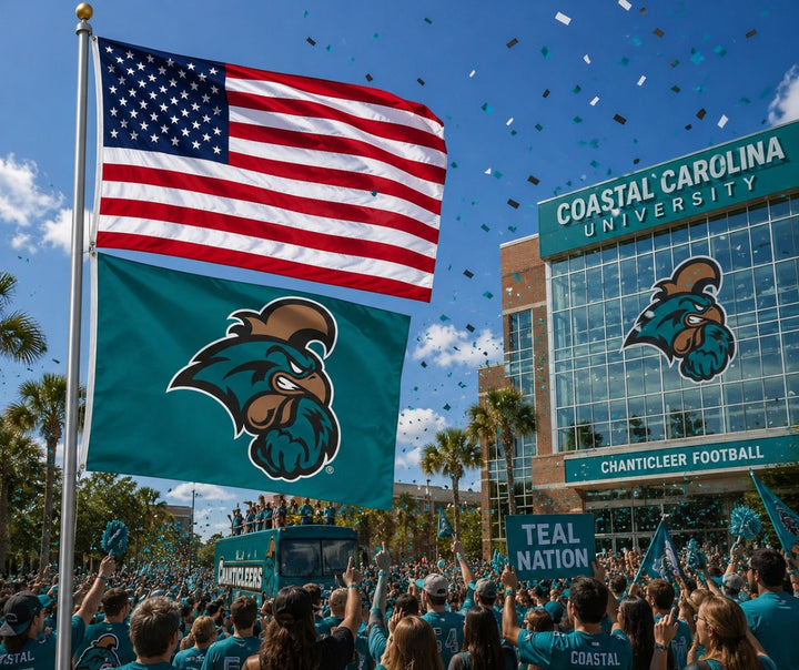 Coastal Carolina Chanticleers 3x5 Flag heartlandflags