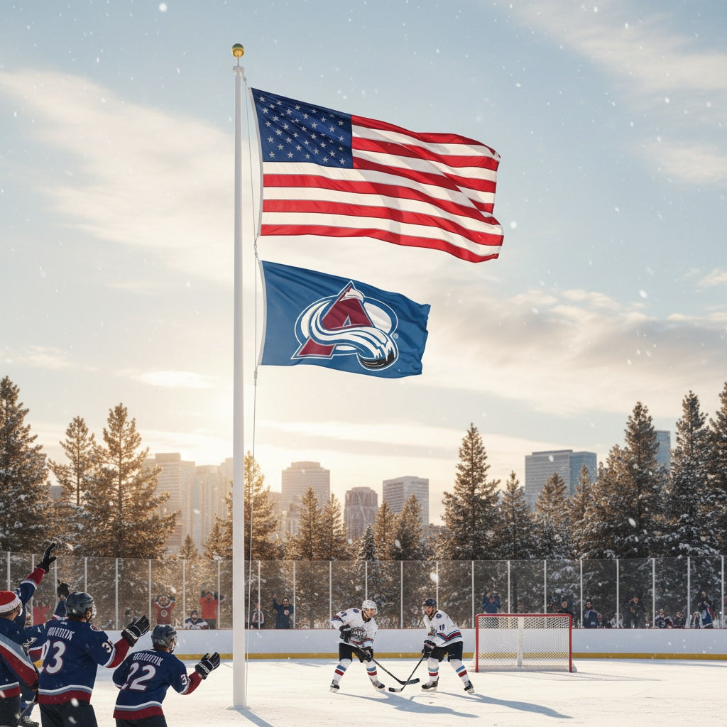 Colorado Avalanche Flag 3x5 Logo Blue heartlandflags