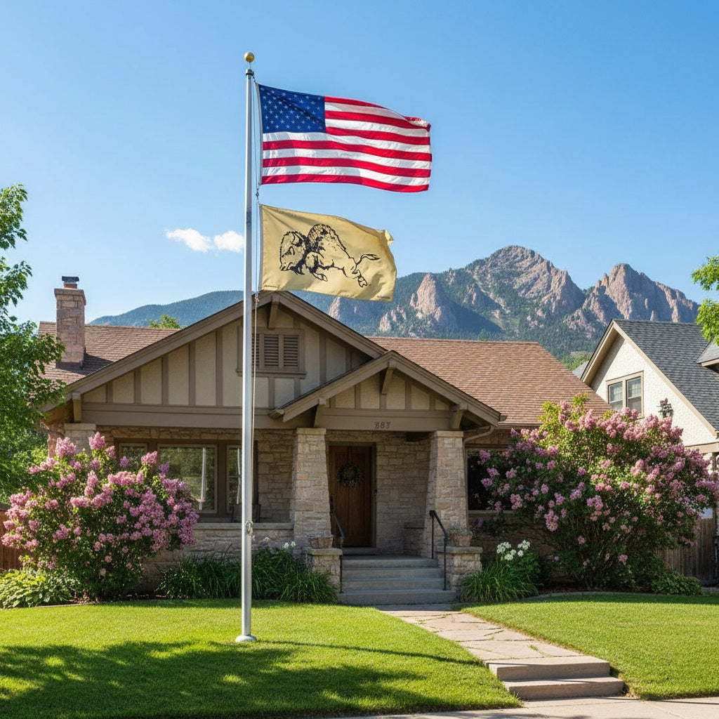 Colorado Buffaloes Flag 3x5 Throwback Logo heartlandflags