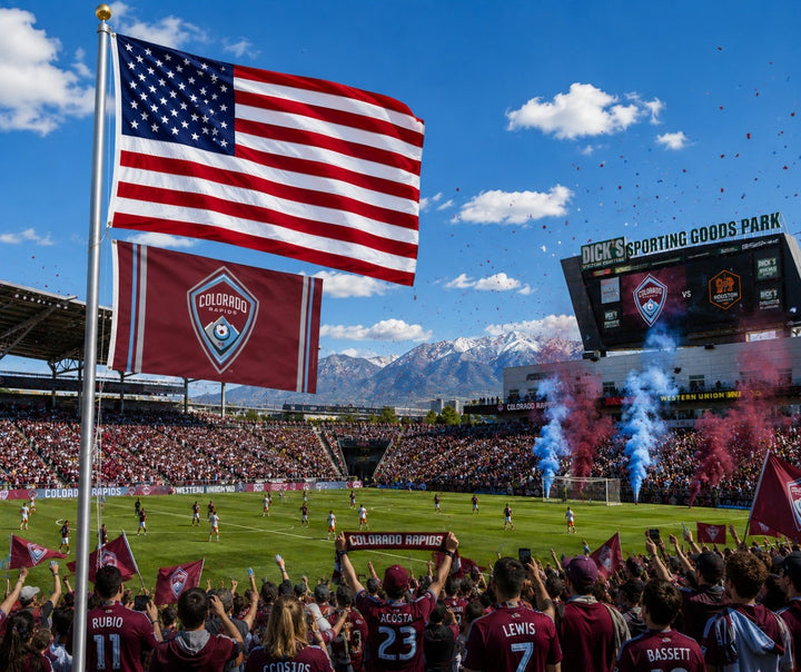 Colorado Rapids 3x5 Soccer Flag heartlandflags