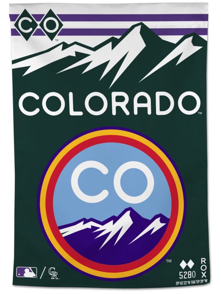 Colorado Rockies Banner City Connect Flag ROX MLB