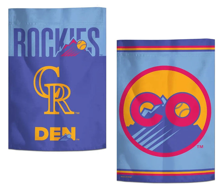 Colorado Rockies City Connect 2 Sided Garden Flag