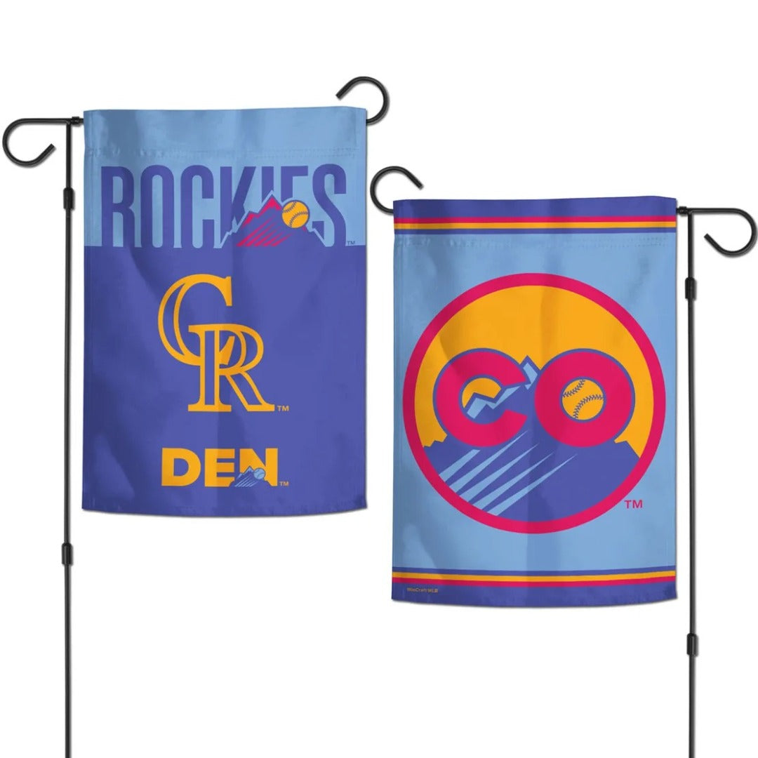 Colorado Rockies City Connect 2 Sided Garden Flag