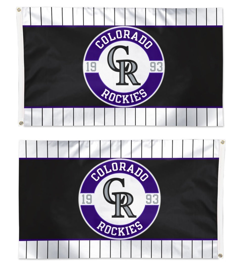 Colorado Rockies Embroidered Flag 2 Sided 3x5 heartlandflags