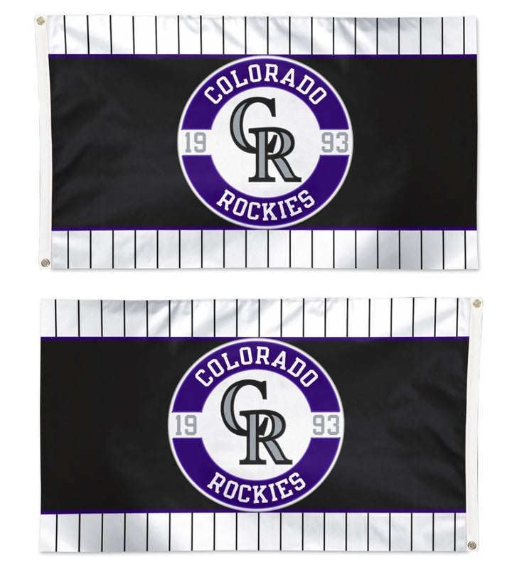 Colorado Rockies Embroidered Flag 2 Sided 3x5 heartlandflags