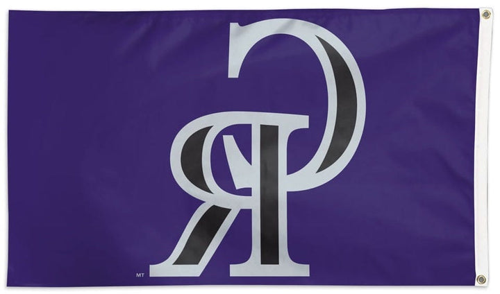 Colorado Rockies Flag 3x5 CR Logo Purple heartlandflags