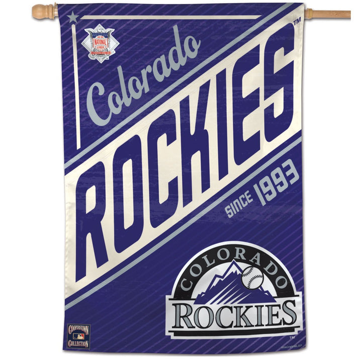 Colorado Rockies Flag Cooperstown Collection House Banner heartlandflags