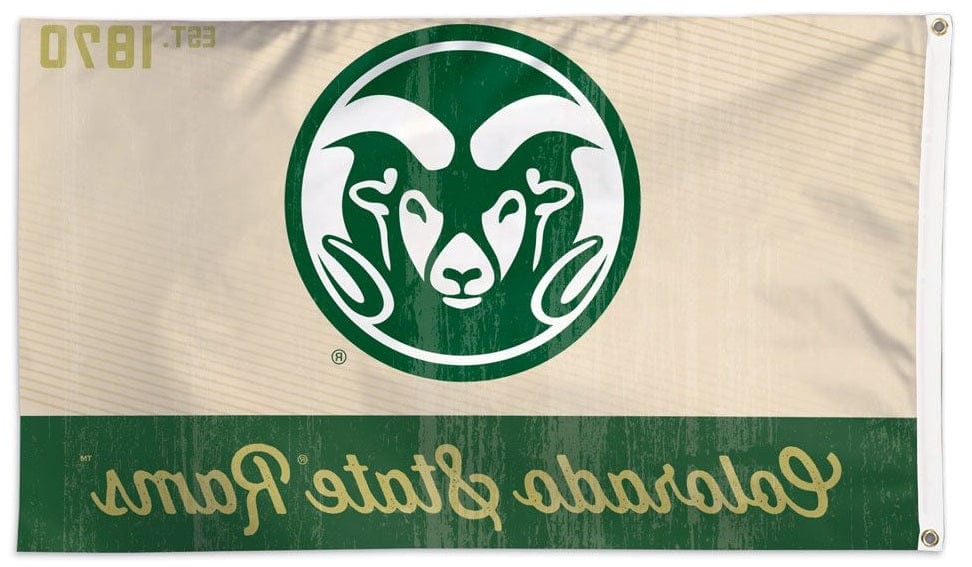 Colorado State Flag 3x5 Vintage Logo CSU Rams