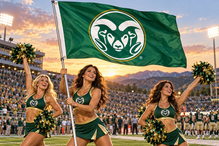 Colorado State University 2 Sided 3x5 Flag heartlandflags