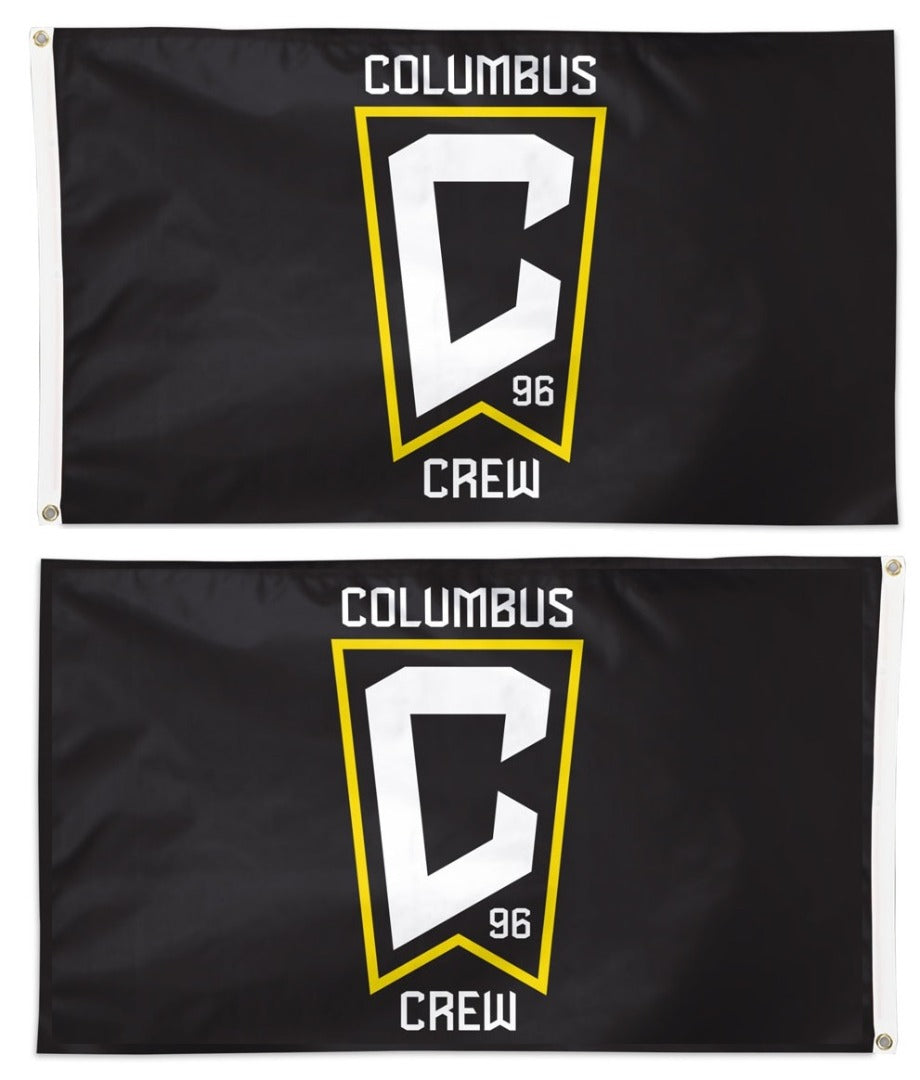 Columbus Crew Flag 3x5 MLS Black 2 Sided heartlandflags