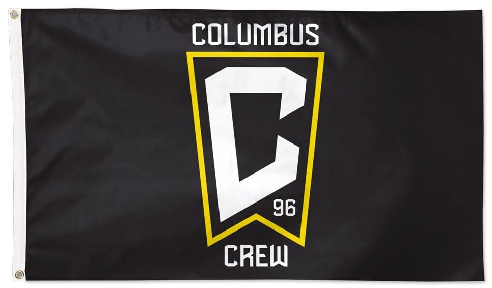 Columbus Crew Flag 3x5 MLS Black 2 Sided heartlandflags