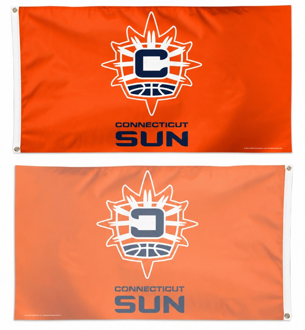 Connecticut Sun 3x5 Flag Orange heartlandflags