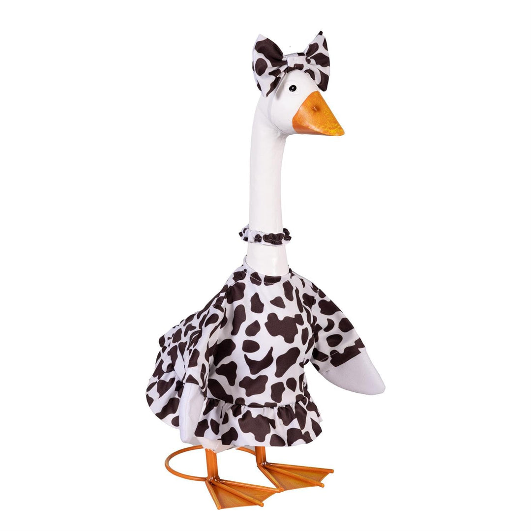 Cow Print Gown Porch Goose Outfit heartlandflags