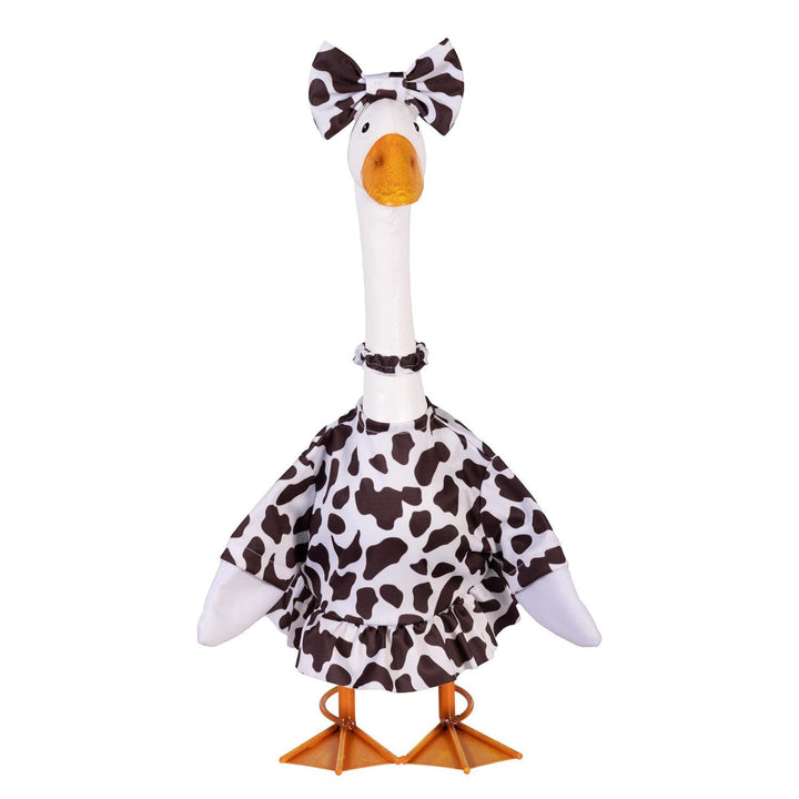 Cow Print Gown Porch Goose Outfit heartlandflags