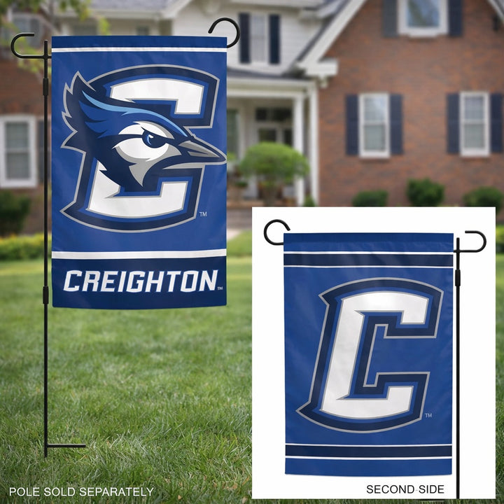 Creighton Blue Jays 2 Sided Garden Flag heartlandflags