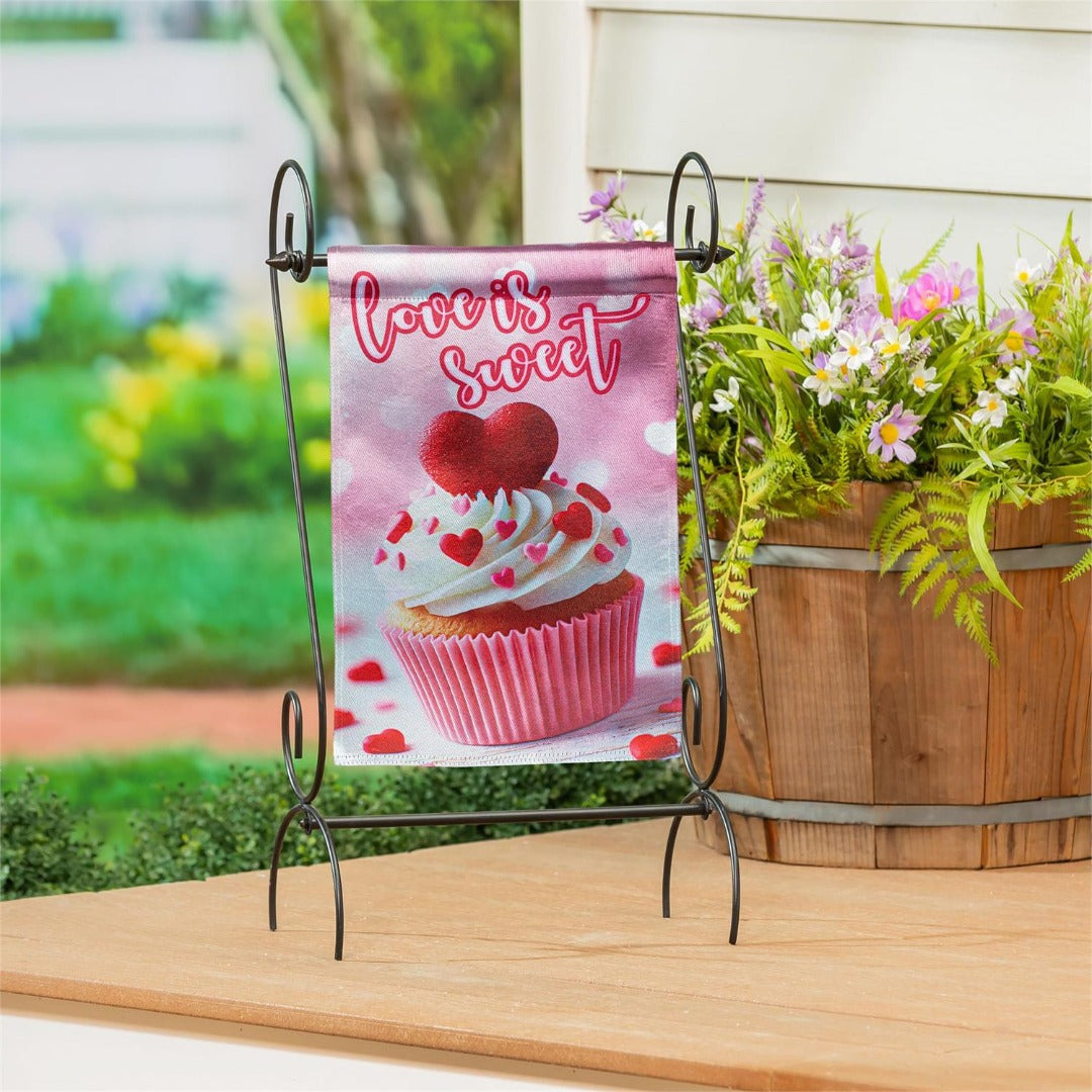 Cupcake Of Love 2 Sided Garden Flag heartlandflags