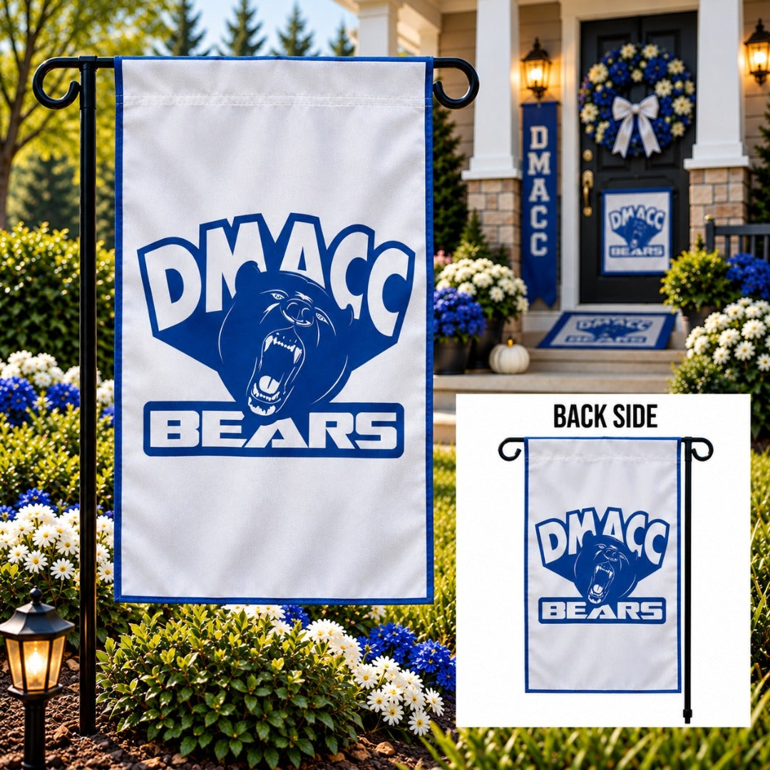 DMACC Bears 2 Sided Garden Flag Des Moines Area Community College heartlandflags