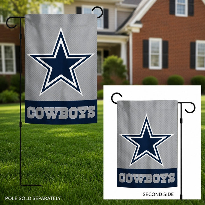 Dallas Cowboys 2 Sided Embroidered Garden Flag heartlandflags
