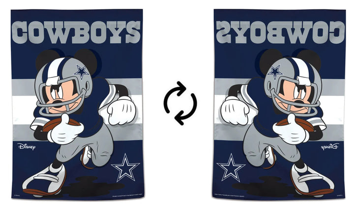 Dallas Cowboys Banner Mickey Mouse Football House Flag heartlandflags