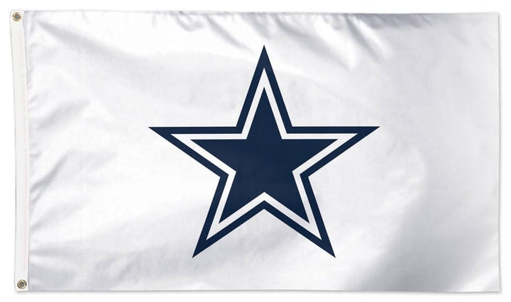 Dallas Cowboys Flag 3x5 Logo White heartlandflags