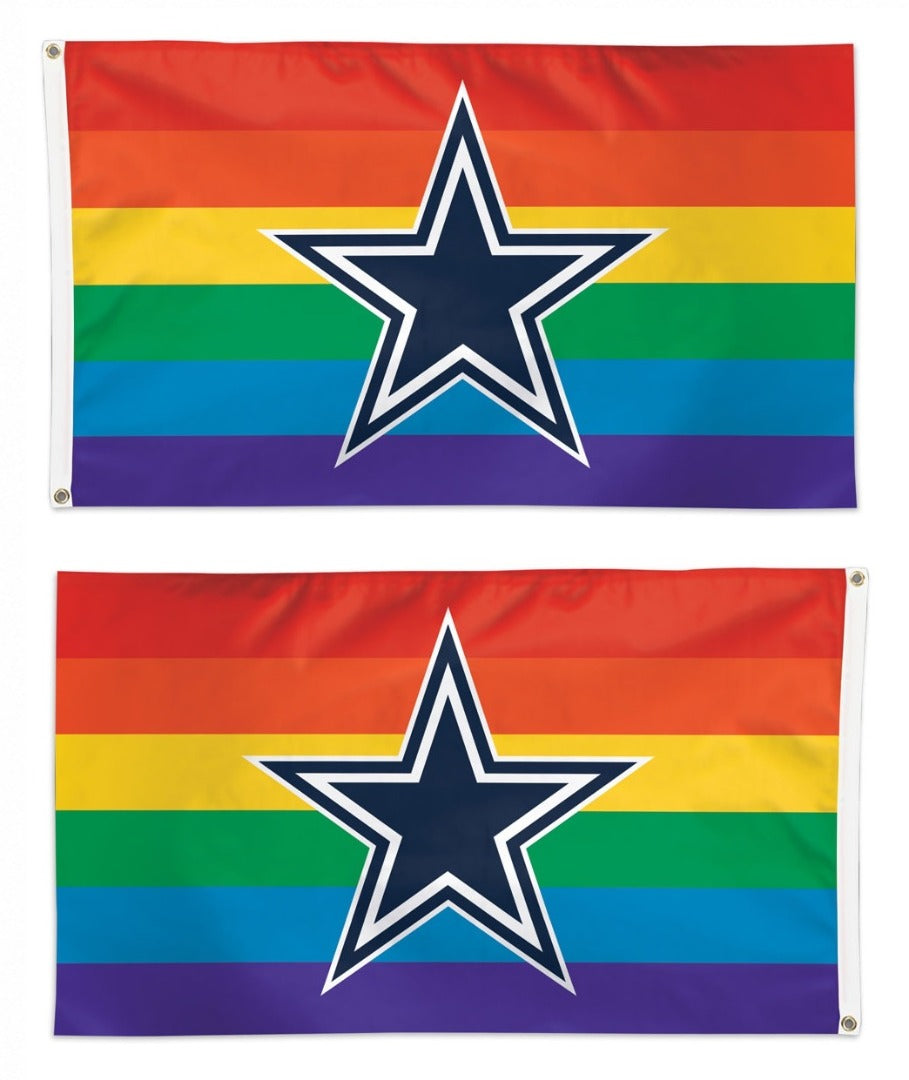 Dallas Cowboys Rainbow 3x5 Flag heartlandflags