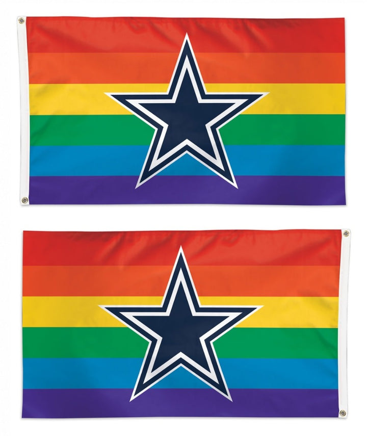 Dallas Cowboys Rainbow 3x5 Flag heartlandflags