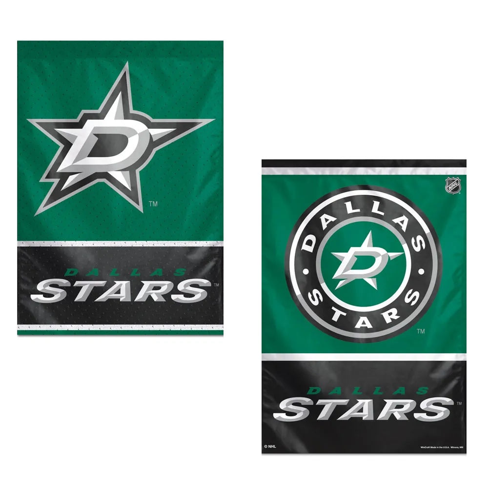 Dallas Stars 2 Sided Banner Vertical Flag heartlandflags