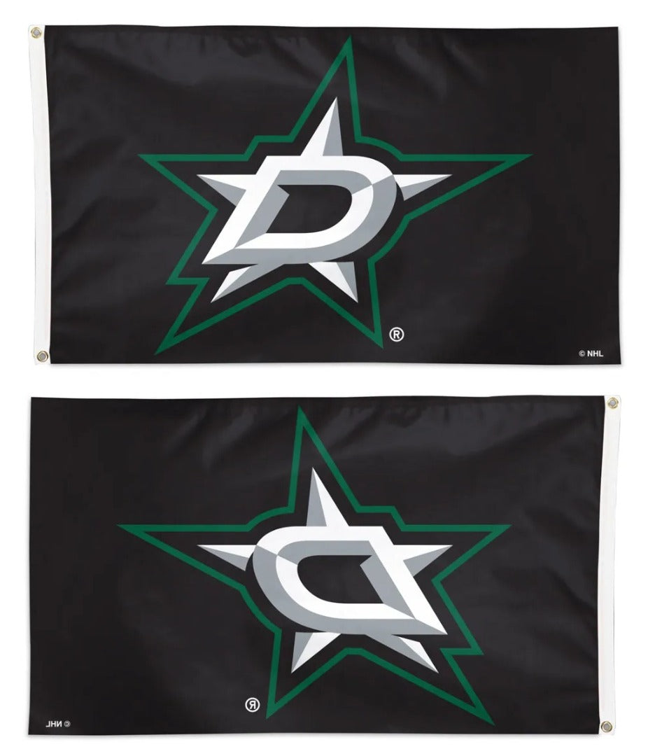 Dallas Stars 3x5 Black Flag heartlandflags