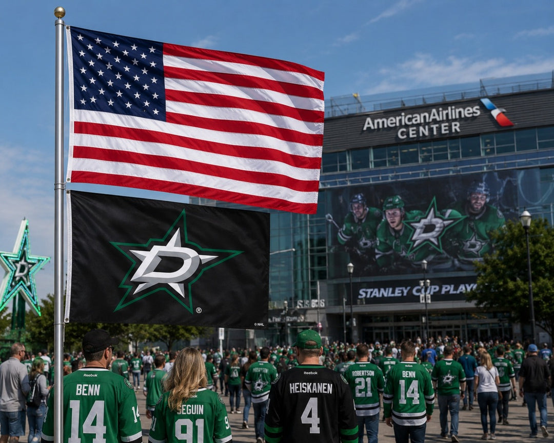 Dallas Stars 3x5 Black Flag heartlandflags