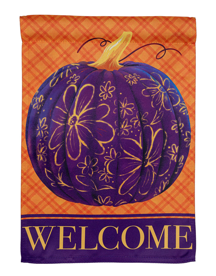 Damascus Pumpkin 2 Sided Garden Flag heartlandflags
