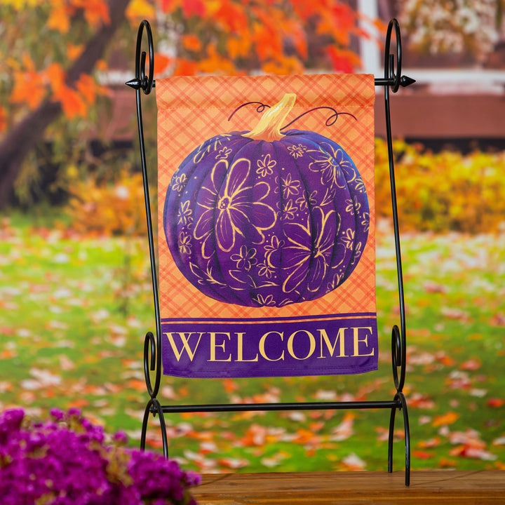 Damascus Pumpkin 2 Sided Garden Flag heartlandflags