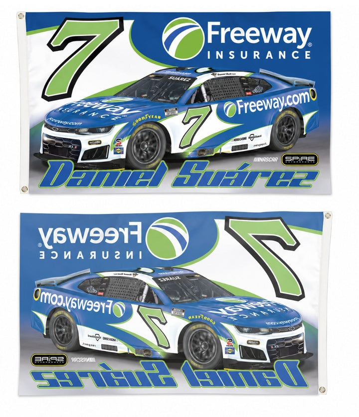 Daniel Suarez #7 Car 3x5 2026 Flag heartlandflags