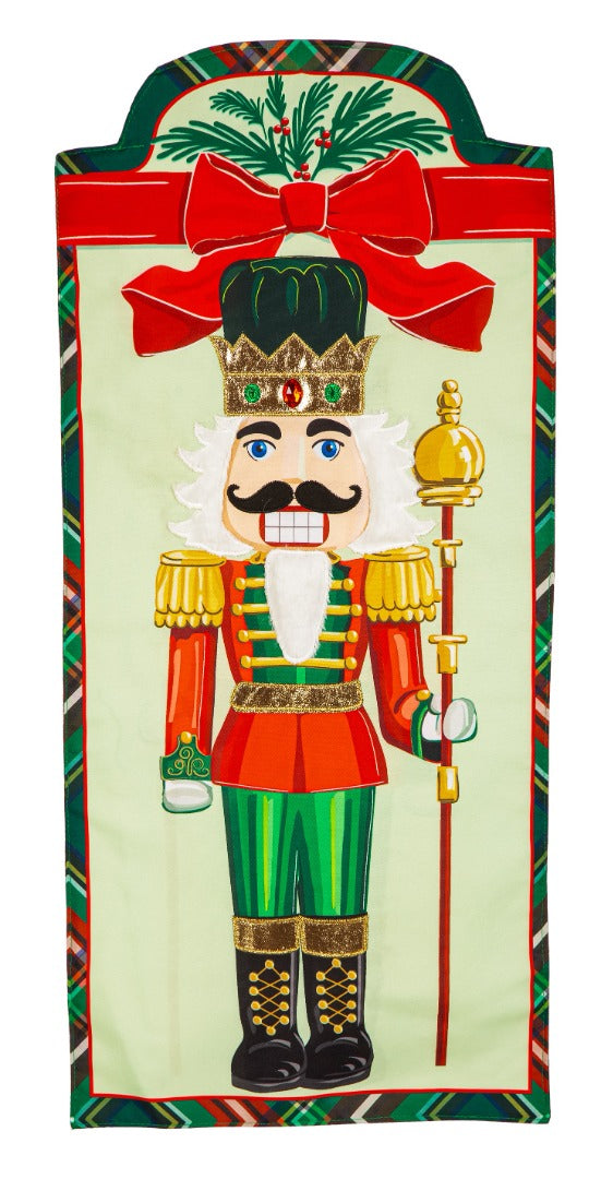 Deck The Halls Nutcracker Long Garden Flag 2 Sided heartlandflags