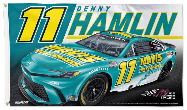 Denny Hamlin Flag 3x5 Mavis Tires & Brakes 2024 heartlandflags