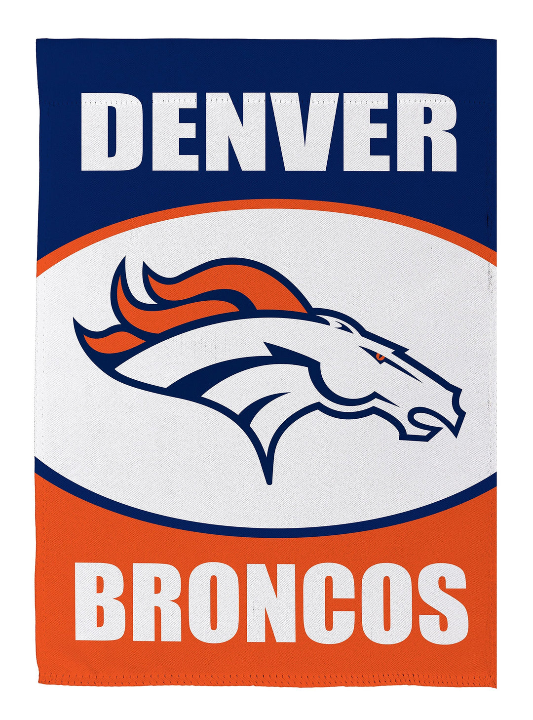 Denver Broncos 2 Sided NFL Garden Flag heartlandflags