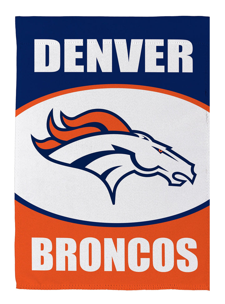 Denver Broncos 2 Sided NFL Garden Flag heartlandflags