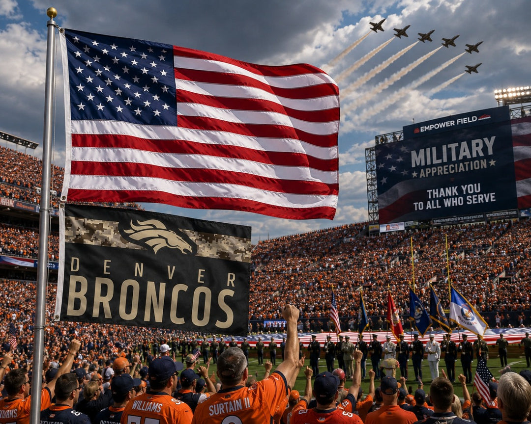 Denver Broncos Digi Camo Military 3x5 Flag heartlandflags