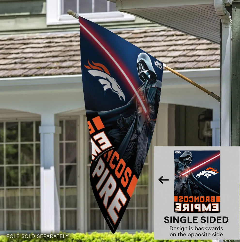 Denver Broncos Empire Flag Star Wars House Banner heartlandflags