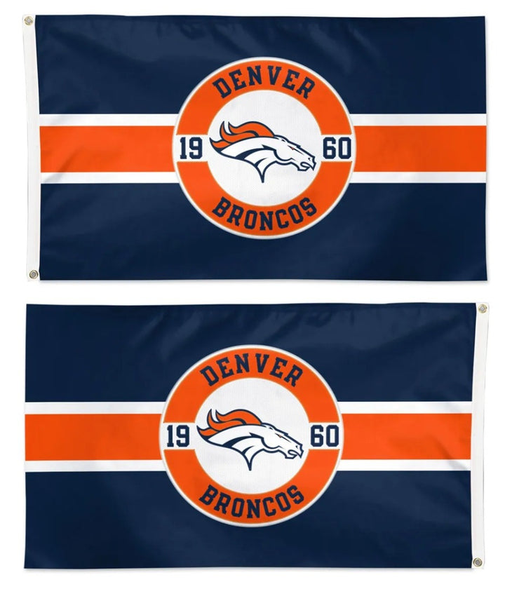 Denver Broncos Flag 2 Sided Applique 3x5 heartlandflags