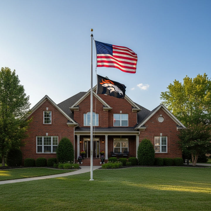 Denver Broncos Flag 3x5 Black heartlandflags
