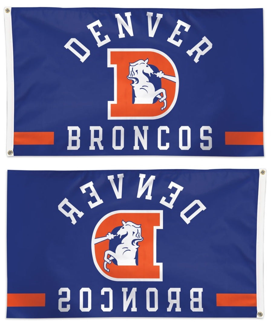 Denver Broncos Flag 3x5 Classic Logo heartlandflags