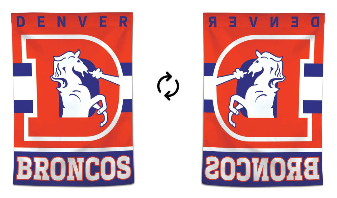 Denver Broncos Flag Retro Logo Banner heartlandflags